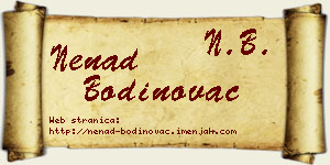 Nenad Bodinovac vizit kartica